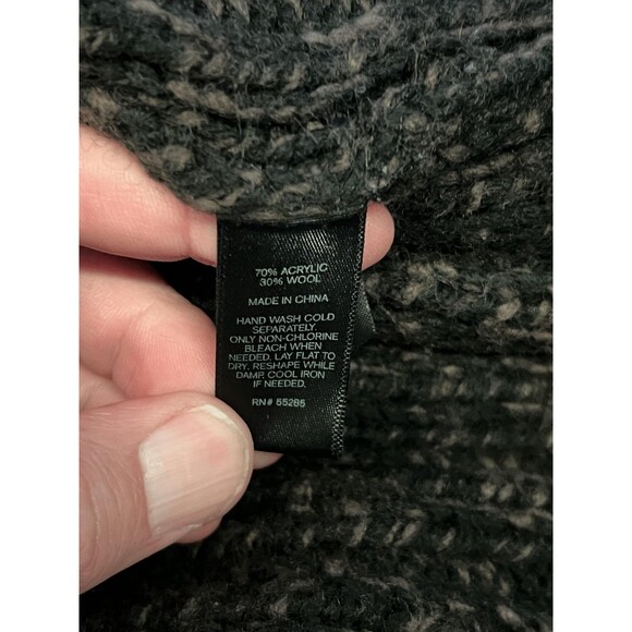 Express Sweater Womens XS Gray Black Open Front Short Sleeve Cardigan Cocoon - Picture 6 of 6